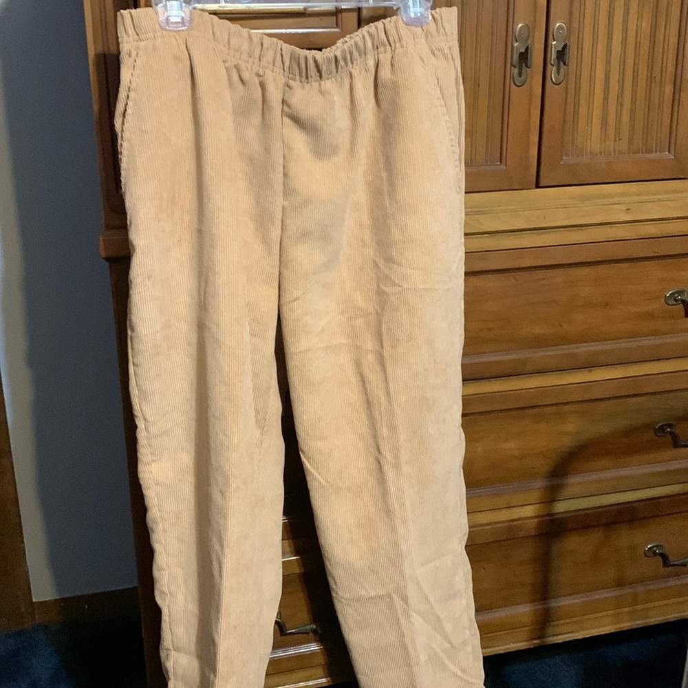 Camel color corduroy pants
